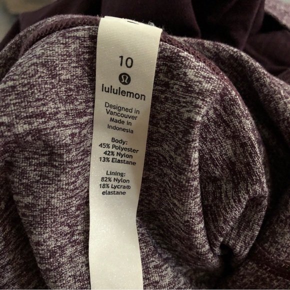 Lululemon Stride Jacket II Heathered Black Cherry size 10 nwot! - Picture 15 of 15